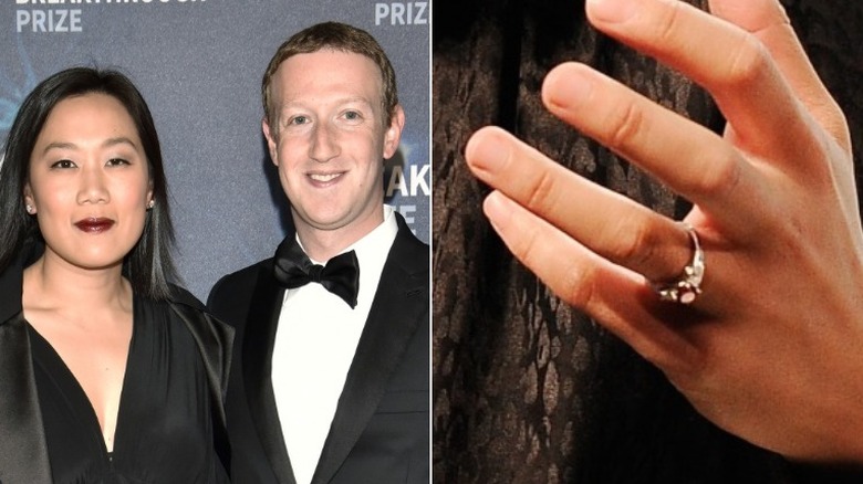 Priscilla Chan and her engagement ring