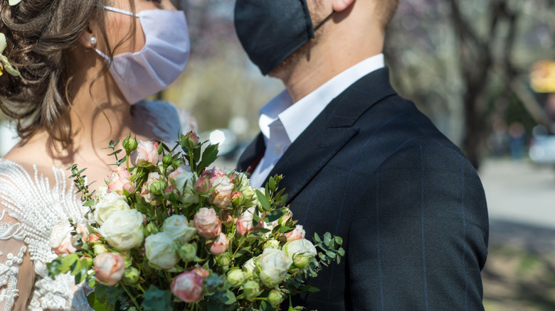 Couple getting married