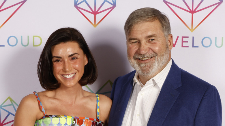 Bronwyn Newport and Todd Bradley at a LOVELOUD red carpet event in 2023