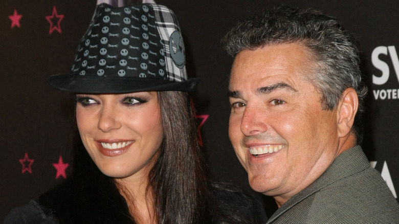 Adrianne Curry and Christopher Knight at a Hollywood gala