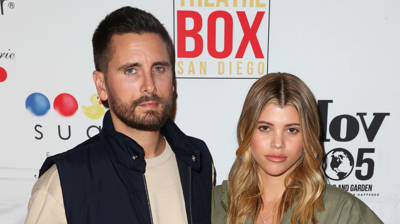 Scott Disick and Sofia Richie at a promotional event