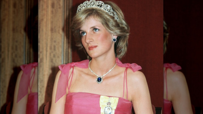 Princess Diana wearing the Spencer Family tiara in Australia