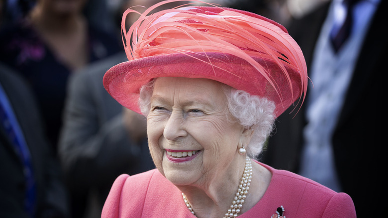 Queen Elizabeth II smiling