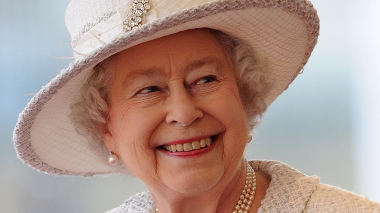 Queen Elizabeth smiling