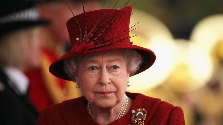 Queen Elizabeth smiling