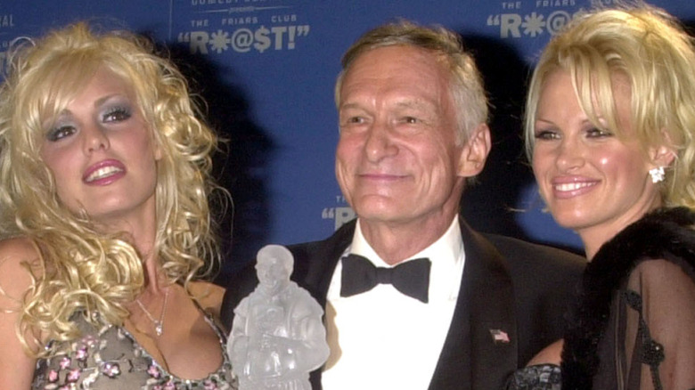 Hugh Hefner with women of Playboy