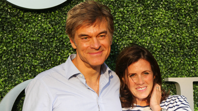 Dr. Oz and wife Lisa at the 2015 US Open