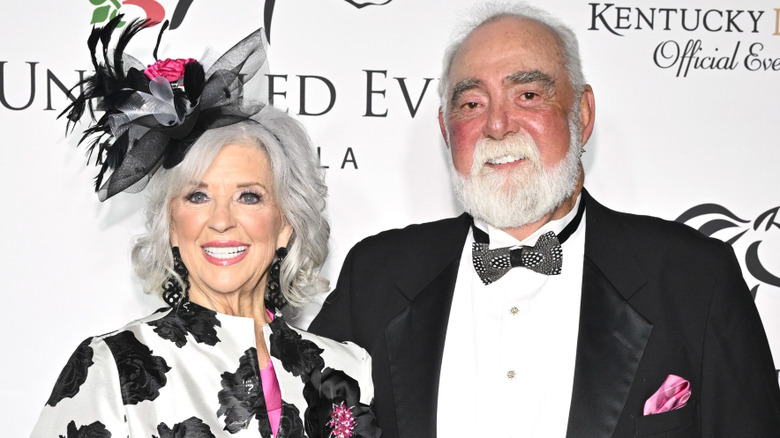 Paula Deen and Michael Groover smiling