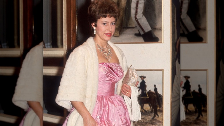Princess Margaret posing at a party in the 1960s