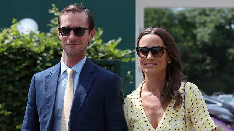 Pippa Middleton and James Matthews smiling