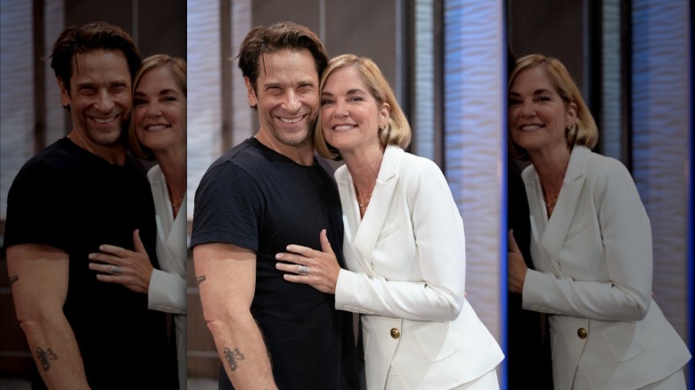 General Hospital's Roger Howarth and Kassie DePaiva smiling