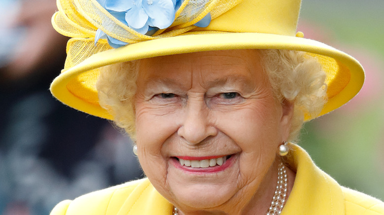 Queen Elizabeth smiling