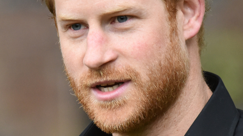 close up of Prince Harry