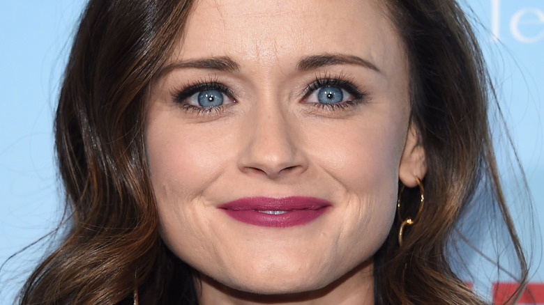 Alexis Bledel smiling on the red carpet