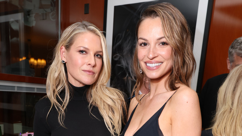Ali Larter and Kayla Wallace smiling and posing together at an event