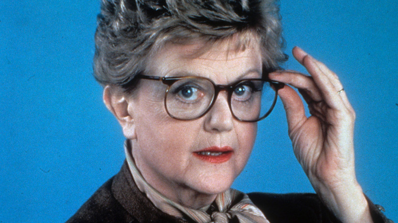 Angela Lansbury in a publicity still for Murder, She Wrote