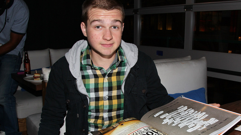 Angus T. Jones at film event 