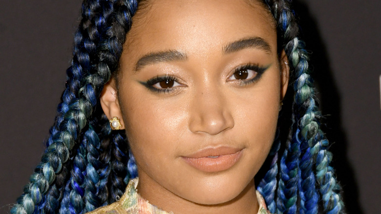 Amandla Stenberg smiles