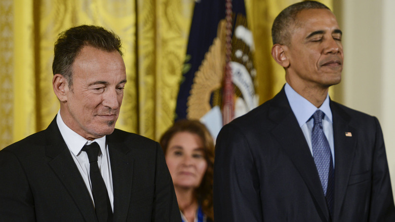 Bruce Springsteen and Barack Obama at the White House