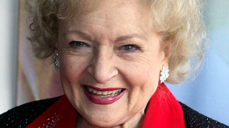 Betty White close up