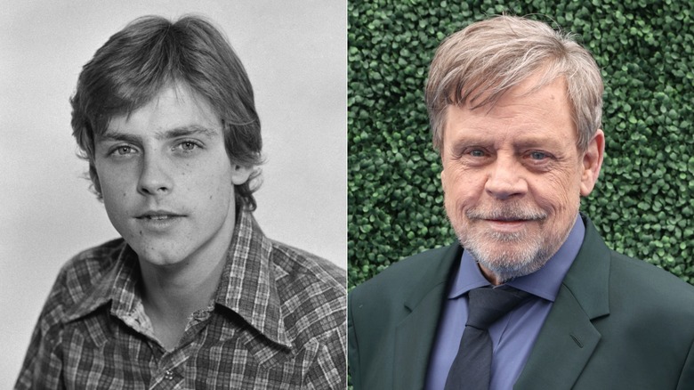 Mark Hamill poses for a portrait in 1978 & at the Independent Spirit Awards in 2026