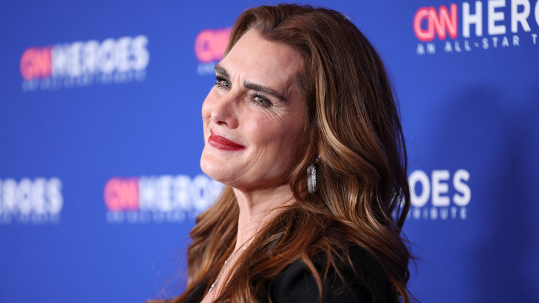 Brooke Shields smiling red carpet event in 2023