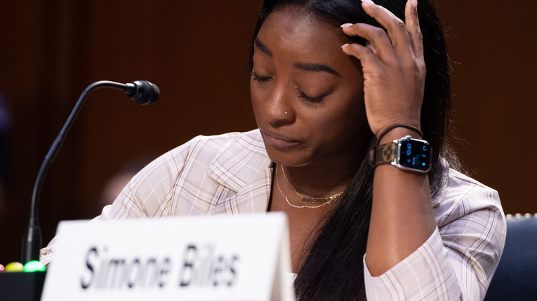 Simone Biles testifying