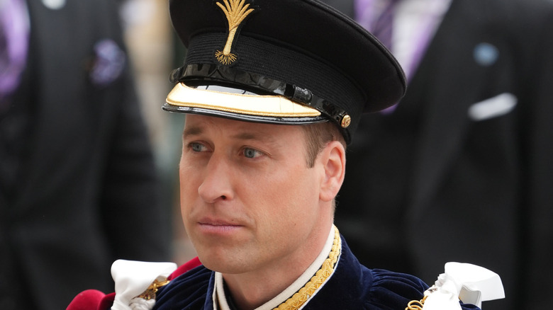 Prince William dressed in royal regalia