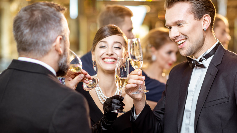 Group of people at wedding