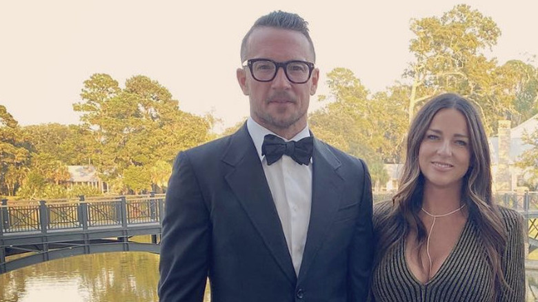 Carl Lentz and his wife Laura