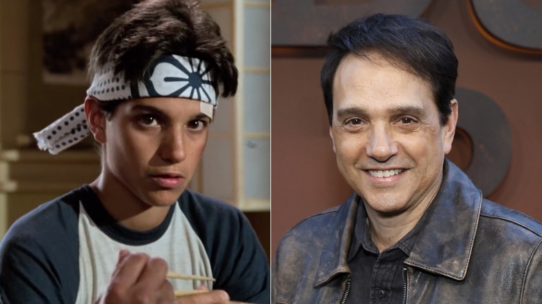 Split image of Ralph Macchio in "The Karate Kid" and in 2026