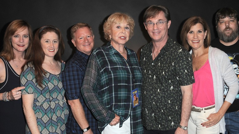 The cast of The Waltons poses together at an event in 2015