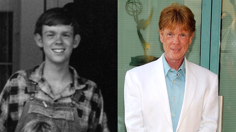 Split image of Jon Walmsley in the 1970s and 2009