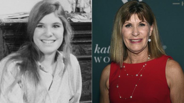 Split image of Judy Norton in the 1970s and in 2021