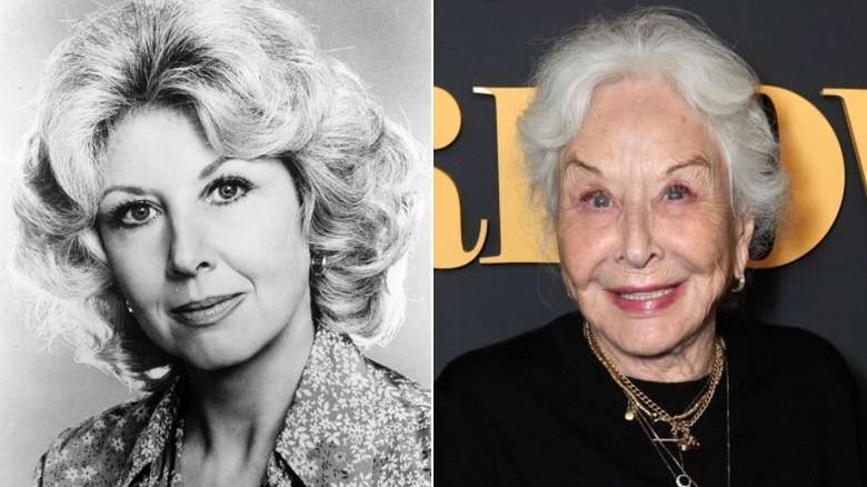 Split image of Michael Learned in the 1970s and 2025