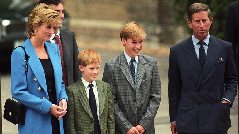 Princess Diana and Prince Charles with their two sons