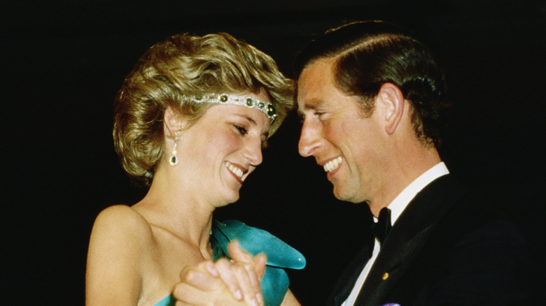 Princess Diana and Prince Charles dance together