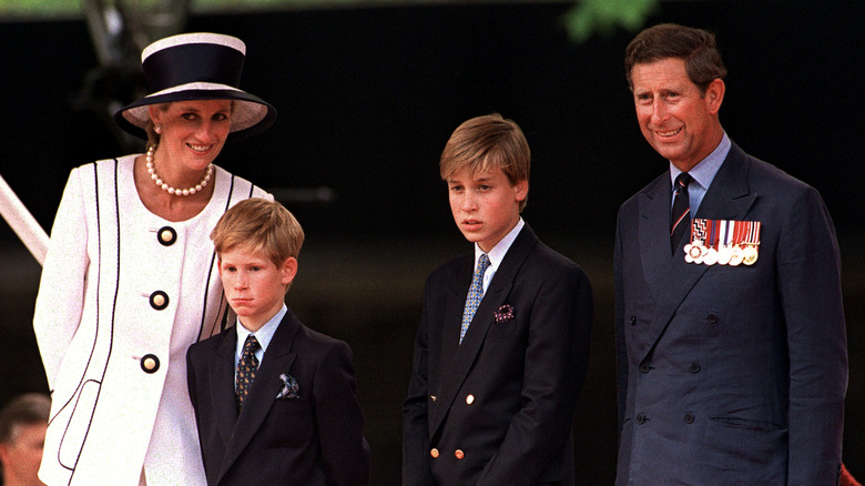 Princess Diana and Prince Charles with their two sons