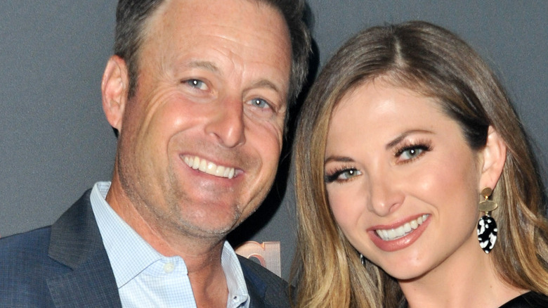 Chris Harrison and Lauren Zima smile together