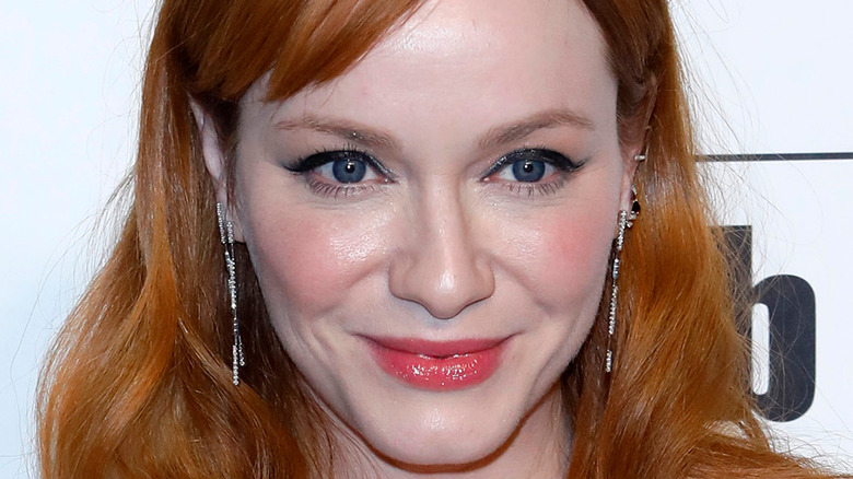 Christina Hendricks attends an event for the Elton John Foundation