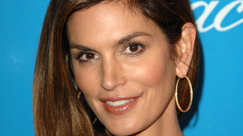 Cindy Crawford poses on the red carpet