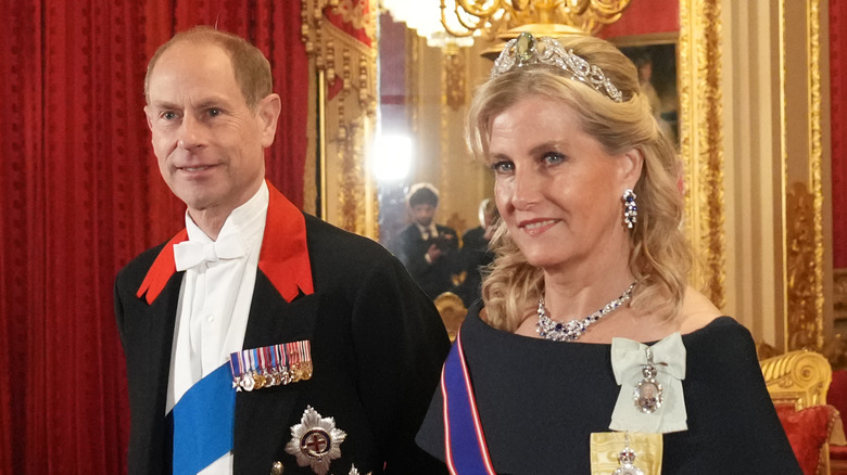 Prince Edward and Duchess Sophie smiling