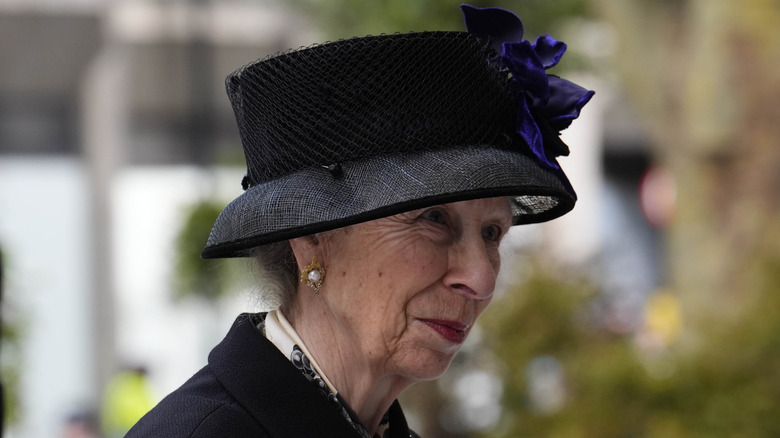 Anne, Princess Royal at a Requiem Mass service