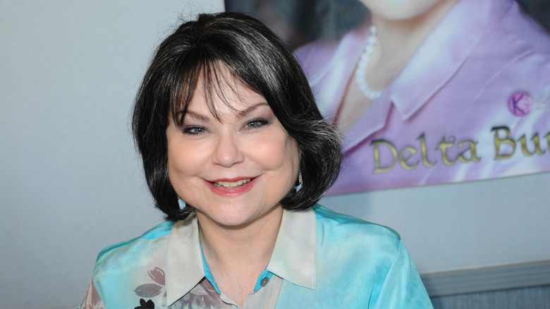 Delta Burke with bangs