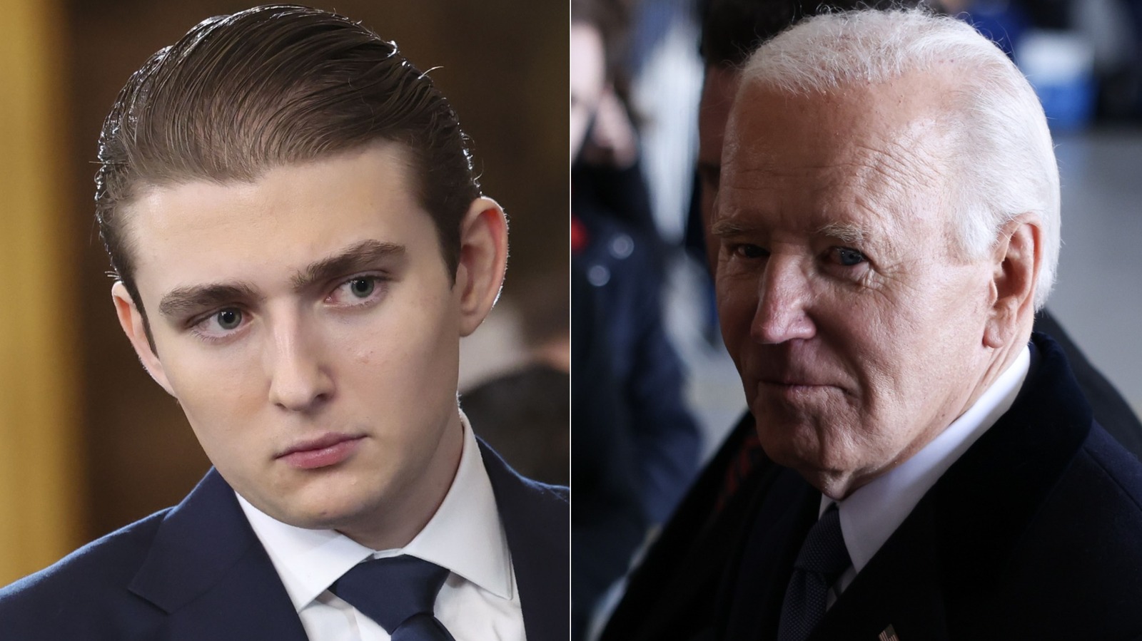 What Did Barron Trump Say To Biden At The Inauguration? Their Viral