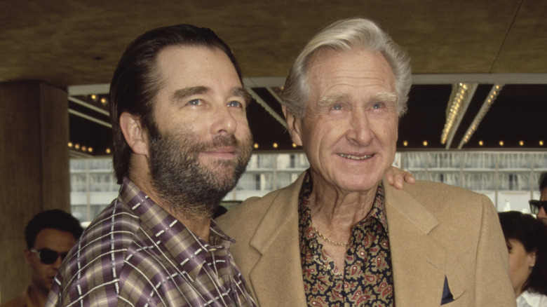 Beau Bridges and Lloyd Bridges smiling at an event in 1992.