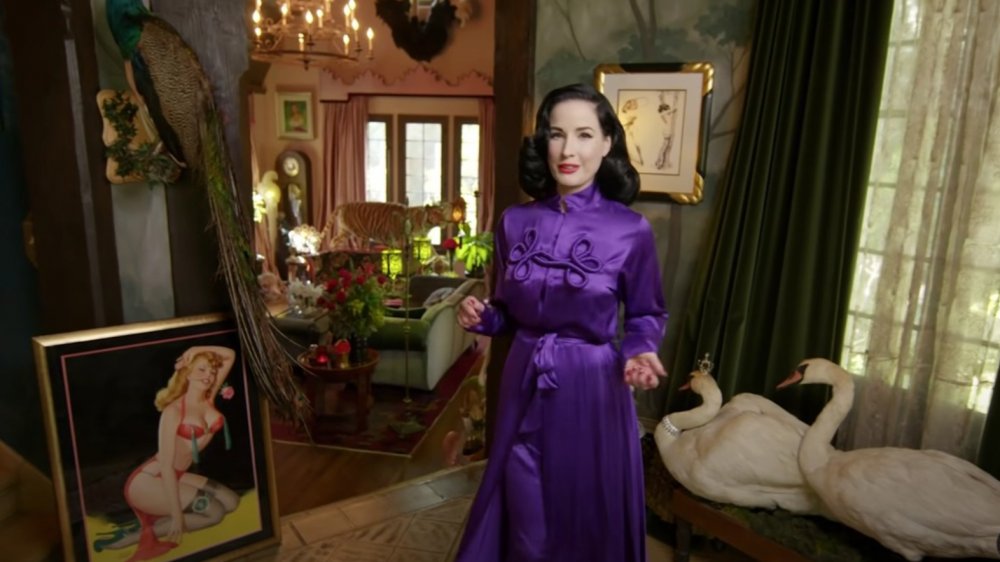 Dita Von Teese at home 