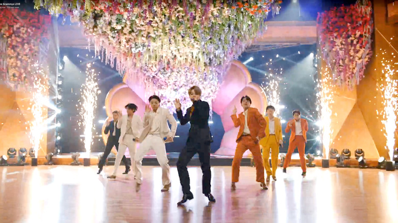 BTS performing