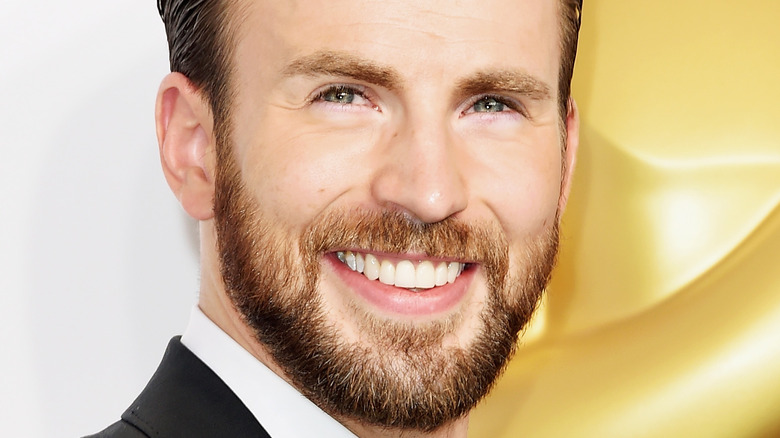 Chris Evans on the red carpet