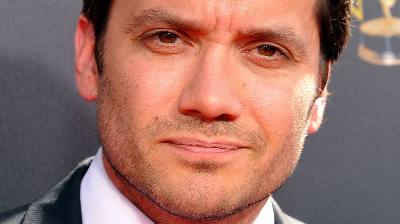 Dominic Zamprogna who plays Dante Falconeri on General Hospital smiling